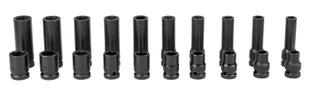 SZEŚCIOKĄTNE NASADKI UDAROWE 1/2" 10-19mm 20el - Nasadki do elektronarzędzi - miniaturka - grafika 5