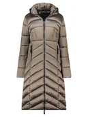 Kurtki damskie - Geographical Norway Płaszcz pikowany "Blanche" w kolorze szarobrązowym - miniaturka - grafika 1