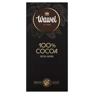 Wawel, czekolada gorzka premium 100% kakao, 100 g - Czekolada - miniaturka - grafika 1