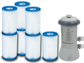 Akcesoria do basenów - Pompa filtrująca 2006l/h + 7 filtrów Intex 28604 - miniaturka - grafika 1