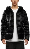 Kurtki męskie - Urban Classics Kurtka męska Shark Skin Puffer Jacket czarna 4XL, czarny, 4XL - miniaturka - grafika 1