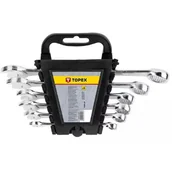 Klucze i nasadki - Topex Klucze płasko - oczkowy 6 szt. 8-17 mm 35D397 - miniaturka - grafika 1