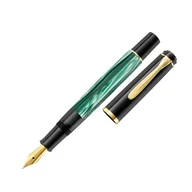 Pióra wieczne - Pelikan 994103 wieczne pióro Wbudowany system napełniania Czarny, Złoto, Zielony, Marmurowy kolor 1 szt. - miniaturka - grafika 1