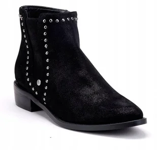 BIG STAR CZARNE DAMSKIE BOTKI SZTYBLETY BB274529 R37 - Botki damskie - miniaturka - grafika 1