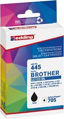 Tusz Edding EDD-445, Black, 18 ml, 1 pc s, 705 pages, Single pack 18-445-01