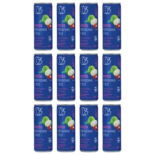 Quality Food Woda kokosowa z liczi Zestaw 12 x 320 ml - żywność - Woda - miniaturka - grafika 1