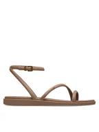 Sandały damskie - Crocs Sandały Miami Ankle Strap Sandal 212256 Brązowy - miniaturka - grafika 1