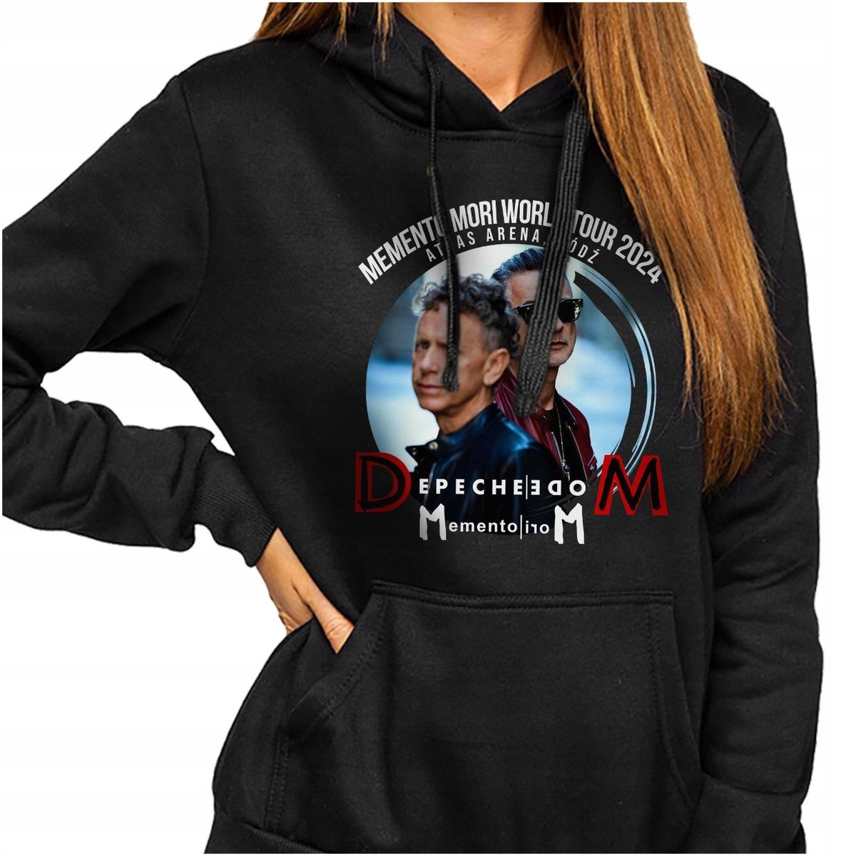 BLUZA DAMSKA Z KAPTUREM DEPECHE MODE MEMENTO MORI WORLD TOUR KONCERT XS Y4