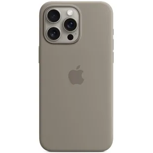 Apple Silikonowe etui z MagSafe do iPhone 15 Pro Max Popielaty brąz MT1Q3ZM/A - Etui i futerały do telefonów - miniaturka - grafika 1