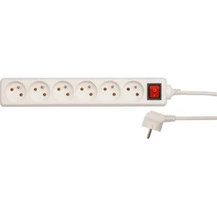 Vorel Przedłużacz elektryczny z uziemieniem 6-gniazd 1,5m z wyłącznikiem 72527 - Przedłużacze i rozgałęźniki - miniaturka - grafika 1