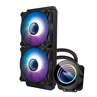 Chłodzenie wodne komputera Darkflash DX240 V2.6 ARGB 2x 120x120 (Czarny) - Tuning komputera - akcesoria - miniaturka - grafika 6