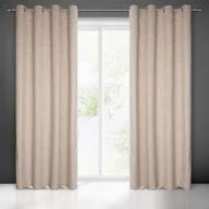 Zasłony - Zasłona gotowa na przelotkach OCTIVIA 250 x 140 cm beżowy - miniaturka - grafika 1