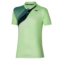 Koszulki i topy damskie - Mizuno Damska koszulka polo Release Shadow, Techno Green, M - miniaturka - grafika 1
