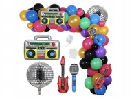 Balony i akcesoria - Zestaw balonów do girlandy Disco - 93 szt - miniaturka - grafika 1