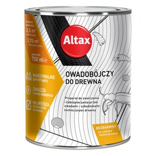 Altax Preparat owadobójczy do drewna 750 ml - Farby i impregnaty do drewna - miniaturka - grafika 1
