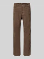 Spodnie męskie - Spodnie sztruksowe o kroju slim fit z mieszanki bawełny - miniaturka - grafika 1