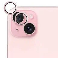 Pozostałe akcesoria do telefonów - Szkło ochronne Epico Aluminium Lens Protector na Apple iPhone 15/15 Plus (81112152300001) Różowe - miniaturka - grafika 1