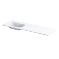 Umywalki - Umywalka meblowa Oristo Are 141x46 cm prostokątna lewa biały połysk UME-AR-140-92-L-BO - miniaturka - grafika 1