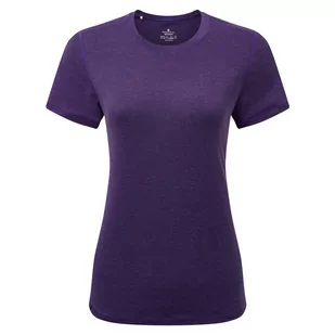 RONHILL Koszulka biegowa damska LIFE TENCEL SS TEE imperial marl - Koszulki sportowe damskie - miniaturka - grafika 1