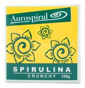 Suplementy naturalne - Aurospirul Aurospirul Spirulina Crunchy suplement diety 100g - miniaturka - grafika 1