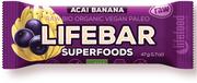 Zdrowa żywność - Lifefood (batony i inne produkty raw) BATON Z ACAI I BANANEM RAW BEZGLUTENOWY BIO 47 g - BA-LB-021693 - miniaturka - grafika 1