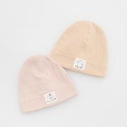 Czapki damskie - Reserved - Bawełniana czapka Muminki 2 pack - Różowy - miniaturka - grafika 1