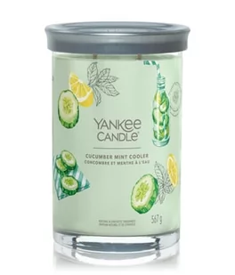 Yankee Candle Cucumber Mint Cooler Signature Large Tumbler Świeca zapachowa 567 g - Świece - miniaturka - grafika 1