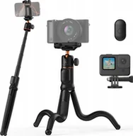 Selfie stick - Giętki Statyw Elastyczny Głowica Kijek Selfie Aparat Kamera Telefon + Pilot / KF09.152 - miniaturka - grafika 1