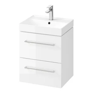 Cersanit Larga SET B662 umywalka 50x40 cm z szafką wiszącą biała S801-440 - Szafki łazienkowe - miniaturka - grafika 1