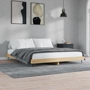 Łóżka - Rama łóżka, dąb sonoma, 140x200 cm, materiał drewnopochodny Lumarko! - miniaturka - grafika 1