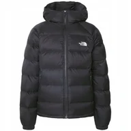 Kurtki męskie - Kurtka męska ciepła czarna poliester logo The North Face z kapturem r.XL - miniaturka - grafika 1