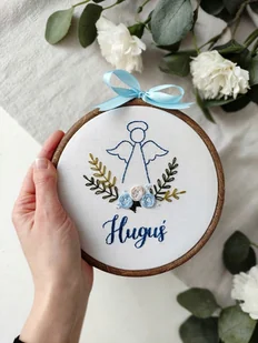 Aniołek na Chrzest dla chłopca, pamiątka Pierwszej Komunii Świętej - Pamiątka Chrztu Świętego - miniaturka - grafika 1