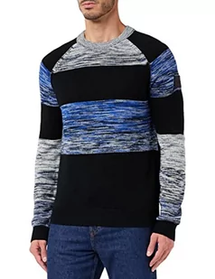 BOSS Męska bluza Knitted, czarna, S - Bluzy męskie - miniaturka - grafika 1
