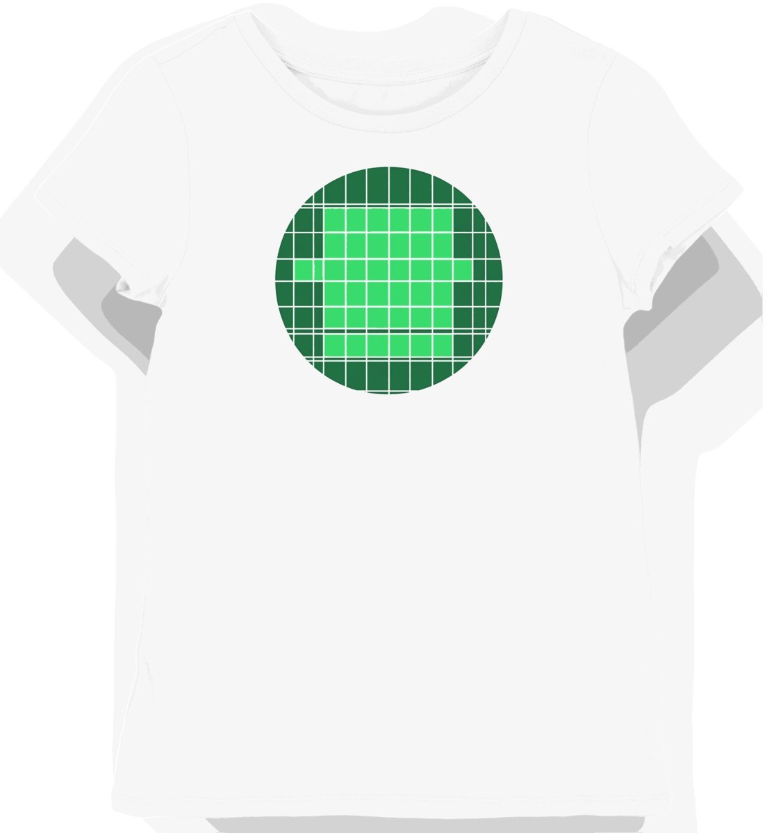 Koszulka damska biała z motywem zielonej siatki sportowej M