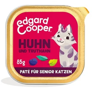 Edgard & Cooper karma mokra dla kota Senior Paté Indyk i kurczak 64x85 g - Mokra karma dla kotów - miniaturka - grafika 1