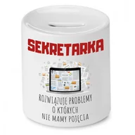 Skarbonki - SKARBONKA DLA SEKRETARKI ROZWIĄZUJE PROBLEMY z Nadrukiem ze Zdjęciem - miniaturka - grafika 1
