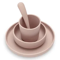 Zestawy naczyń dla dzieci - Jollein - Baby & Kids Jollein - Baby & Kids - Jollein  -  Eko Zastawa Silikonowa Pale Pink - miniaturka - grafika 1