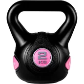 Kettlebell - Movit Hantle Kettlebell - 2 Kg, Czarny / Różowy - miniaturka - grafika 1