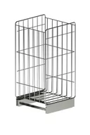 Akcesoria łazienkowe - Kosz Oristo Silver - miniaturka - grafika 1