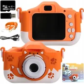 Aparaty Cyfrowe - Aparat Cyfrowy Dla Dzieci Kamera Lisek Zabawka 40Mpx + Karta 32Gb - miniaturka - grafika 1