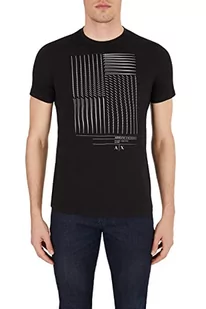 Armani Exchange Męski t-shirt z nadrukiem Graphic Tee, czarny, ekstra mały, czarny, XS - Koszulki męskie - miniaturka - grafika 1