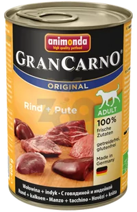Animonda Gran Carno Pakiet Dorosłe Indyk Plus 400g 82-734 - Mokra karma dla psów - miniaturka - grafika 1