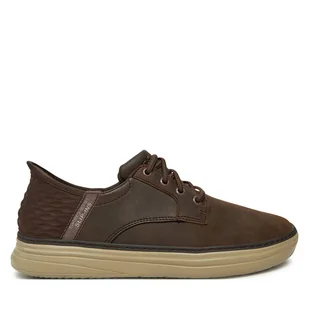 Sneakersy Skechers Hyland-Ryland 205279 Brązowy - Sneakersy męskie - miniaturka - grafika 1