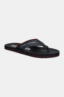 Klapki i japonki męskie - Tommy Hilfiger japonki COMFORT HILFIGER BEACH SANDAL męskie kolor granatowy FM0FM05235 - miniaturka - grafika 1