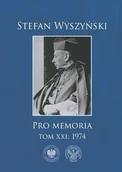 Pamiętniki, dzienniki, listy - Stefan Wyszyński. Pro memoria. 1974. Tom 21 - książka - miniaturka - grafika 1