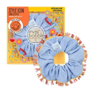 INVISIBOBBLE, SPRUNCHIE, Aksamitna gumka do włosów (Flores & Bloom Hola), 1 szt. - Ozdoby do włosów - miniaturka - grafika 1