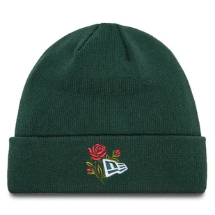 Czapka New Era Rose Icon Cuff Knit Beanie 60580736 Zielony - Czapki męskie - miniaturka - grafika 1