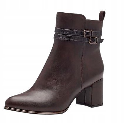 MARCO TOZZI DAMSKIE BOTKI CZARNE NA OBCASIE 40 J6A