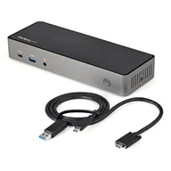 Stacje dokujące i replikatory portów - StarTech DK31C3HDPDUE stacja dokująca Przewodowa USB 3.2 Gen 2 (3.1 Gen 2) Type-C Czarny, Szary - miniaturka - grafika 1