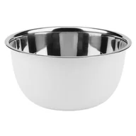 Miski i półmiski - Miska nierdzewna DAVIS 21 cm biała - miniaturka - grafika 1